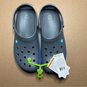 Crocs Crocband Clogs Sandal - Grey/Blue - Size 12